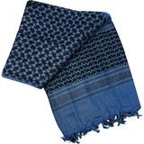 Pathfinder Tactical Shemagh Scarf Blue Black 42in Square Cotton Breathable Versatile Outdoor Explorers And Travelers by Pathfinder