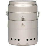 Pathfinder M40 Cook Set Durable All In One Camp Kit With Pot Pan Windscreen 304 Stainless Steel For Hikers And Campers by Pathfinder