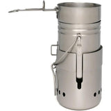 Pathfinder M40 Cook Set Durable All In One Camp Kit With Pot Pan Windscreen 304 Stainless Steel For Hikers And Campers by Pathfinder