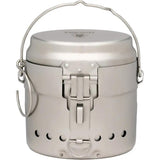 Pathfinder M40 Cook Set Durable All In One Camp Kit With Pot Pan Windscreen 304 Stainless Steel For Hikers And Campers by Pathfinder