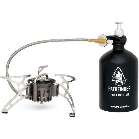 Pathfinder Multifuel Camping Stove For Campers Versatile Fuel Compatibility Compact All In One Kit by Pathfinder