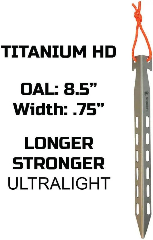 Pathfinder Titanium Tent Stake Set 8pc TI TENT STAKE SET 8PC by Pathfinder