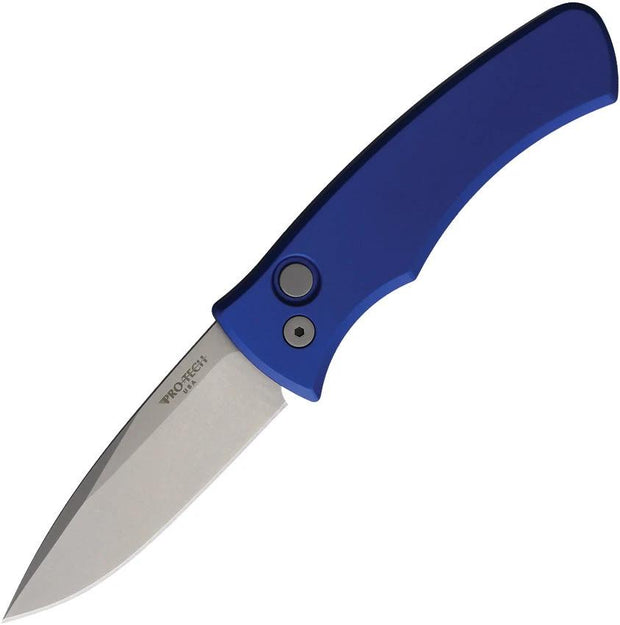 Pro Tech Auto Duke Blue Aluminum Automatic Opening Folding Knife MagnaCut Drop Point 2.75in Blade for EDC Enthusiasts by Pro Tech