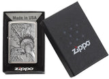 Patriotic Eagle Brushed Chrome Zippo Lighter by Zippo
