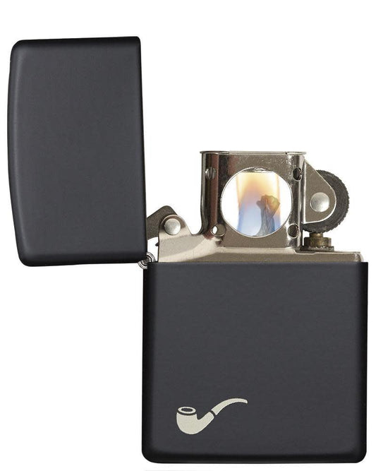 Pipe Black Matte Zippo® Lighter