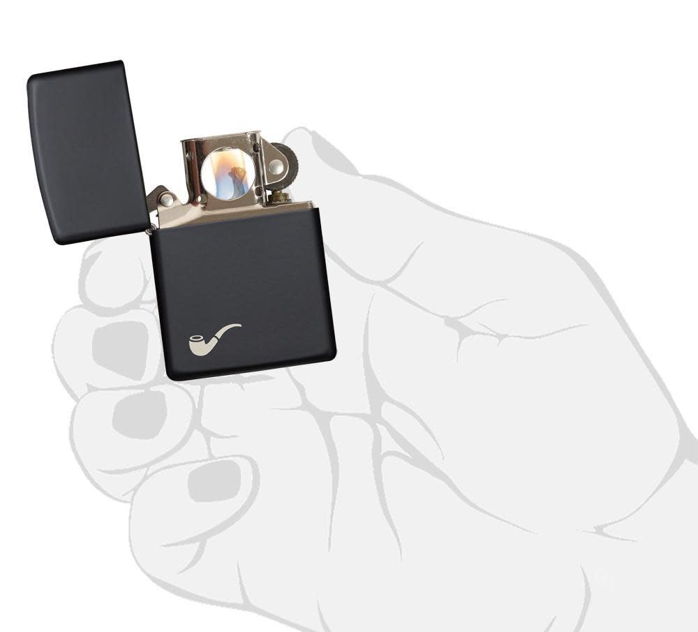 Pipe Black Matte Zippo® Lighter