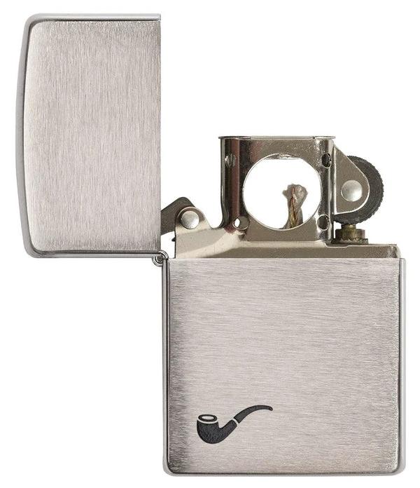 Zippo Pipe Brushed Chrome Windproof Lighter by Zippo