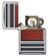 Pipe Wood Design Zippo Pipe Lighter – High Polish Chrome by Zippo