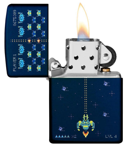 Zippo Pixel Game Lighter – Navy Matte