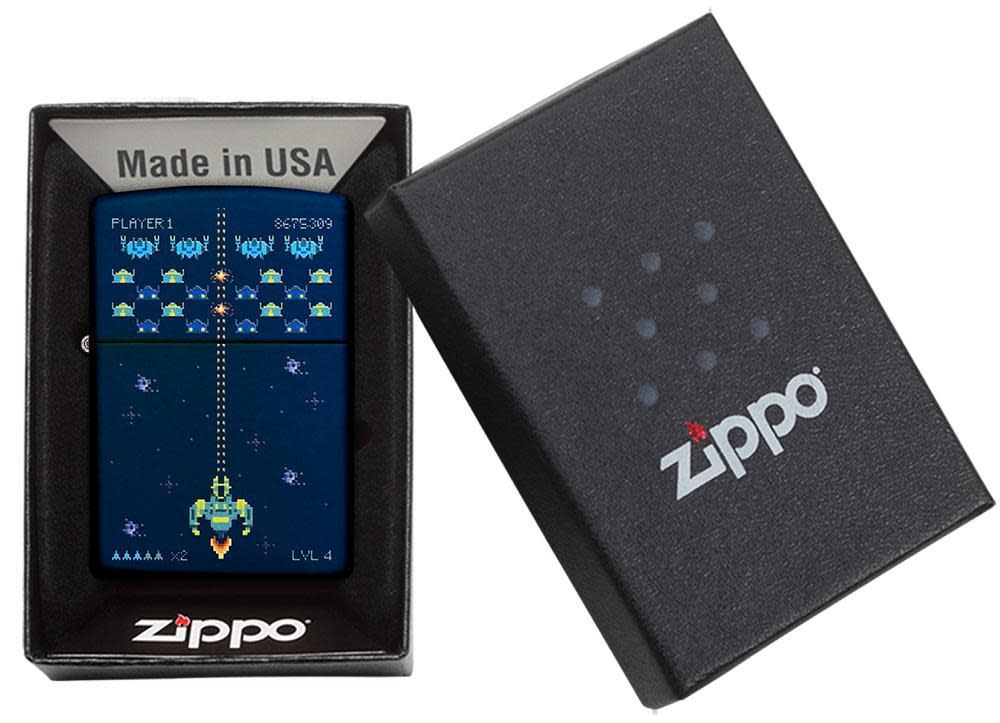 Zippo Pixel Game Lighter – Navy Matte