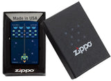 Zippo Pixel Game Lighter – Navy Matte by Zippo