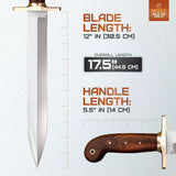 Cold Steel 1849 Rifleman’s Fixed Blade Knife – Rosewood Handle by Cold Steel