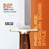 Cold Steel 1849 Rifleman’s Fixed Blade Knife – Rosewood Handle by Cold Steel