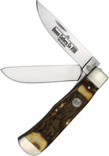 Queen Two Blade Lockback Stag QGSH206L by Queen