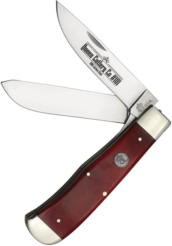 Queen Two Blade Lockback Red Bone QRSB206L by Queen