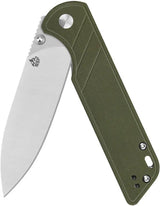 QSP Parrot Linerlock V2 Green G10 Handle - 3.25 Inch D2 Satin Blade for EDC Enthusiasts by QSP Knife