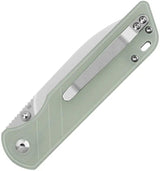 QSP Parrot Linerlock Jade G10 Knife V2 - Satin D2 Blade For Everyday Carry Enthusiasts by QSP Knife