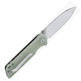 QSP Parrot Linerlock Jade G10 Knife V2 - Satin D2 Blade For Everyday Carry Enthusiasts by QSP Knife