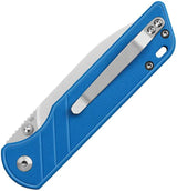 QSP Parrot Linerlock Blue V2 - D2 Satin Blade And Blue G10 Handle For Everyday Carry by QSP Knife