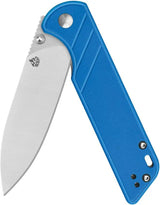 QSP Parrot Linerlock Blue V2 - D2 Satin Blade And Blue G10 Handle For Everyday Carry by QSP Knife