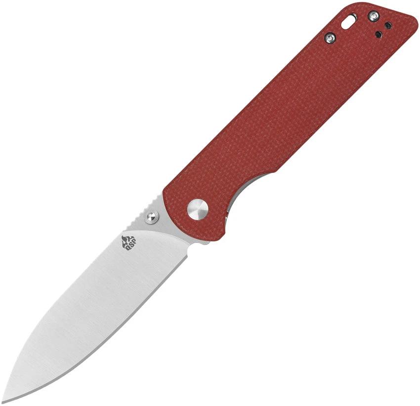 QSP Parrot Linerlock Red V2 Knife Premium D2 Blade For EDC by QSP Knife