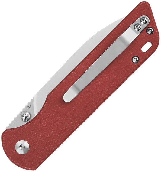 QSP Parrot Linerlock Red V2 Knife Premium D2 Blade For EDC by QSP Knife