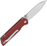 QSP Parrot Linerlock Red V2 Knife Premium D2 Blade For EDC by QSP Knife