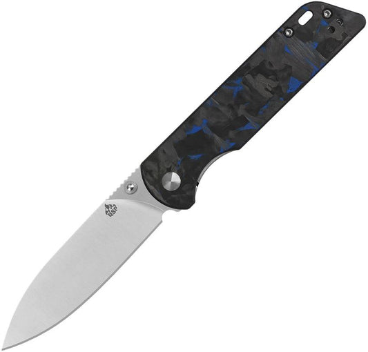 QSP Knife Parrot Linerlock V2 Blue CF QS102V2-H by QSP Knife