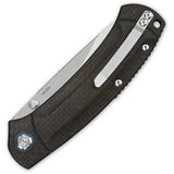QSP Copperhead Linerlock Knife QS109-C1 - Compact EDC Knife With 3.5 Inch 14C28N Sandvik Blade And Micarta Handle by QSP Knife