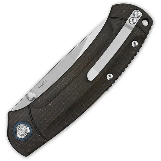 QSP Copperhead Linerlock Knife QS109-C1 - Compact EDC Knife With 3.5 Inch 14C28N Sandvik Blade And Micarta Handle by QSP Knife