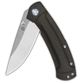 QSP Copperhead Linerlock Knife QS109-C1 - Compact EDC Knife With 3.5 Inch 14C28N Sandvik Blade And Micarta Handle by QSP Knife