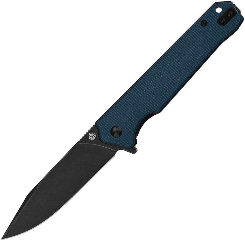 QSP Knife Mamba Linerlock Micarta Blue QS111-H2 by QSP Knife