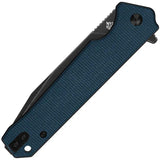 QSP Mamba Linerlock Knife - D2 Blade With Blue Micarta Handle For Everyday Carry by QSP Knife
