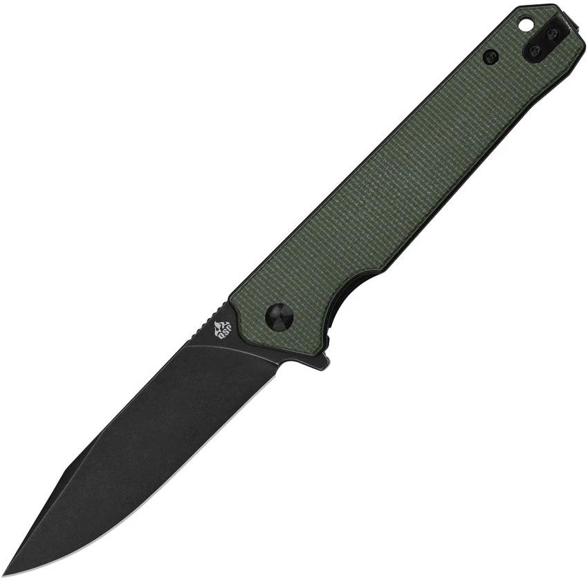 QSP Knife Mamba Linerlock Micarta Green QS111-I2 by QSP Knife