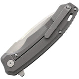 QSP Woodpecker Framelock Knife M390 Gray Titanium EDC by QSP Knife