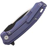 QSP Woodpecker Framelock Knife Purple Titanium Handle 3.75 Inch M390 Blade For EDC Enthusiasts by QSP Knife