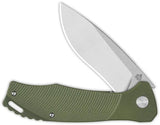 QSP Raven Linerlock Knife - Green G10 Handle, D2 Blade, 4.5 Inch Closed, EDC Enthusiasts Choice by QSP Knife