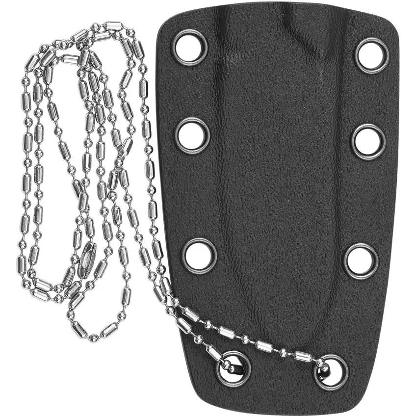 QSP Neckmuk Neck Knife QS125A - 6.5 Inch D2 Satin Blade With G10 Full Tang For EDC And Outdoor Enthusiasts by QSP Knife