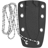 QSP Neckmuk Neck Knife QS125A - 6.5 Inch D2 Satin Blade With G10 Full Tang For EDC And Outdoor Enthusiasts by QSP Knife