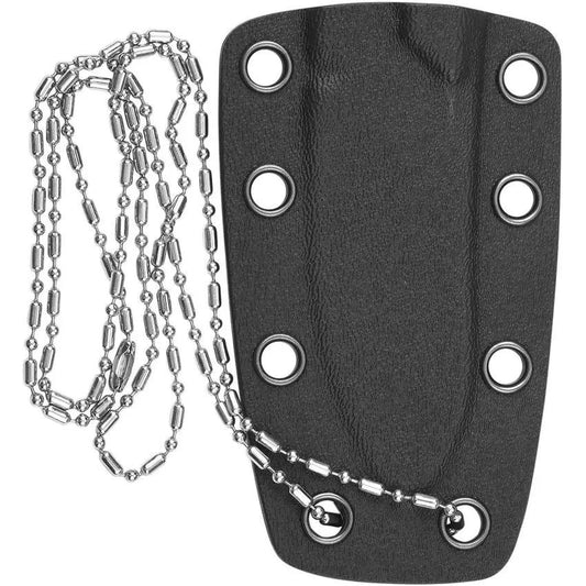 QSP Neckmuk Neck Knife QS125A - 6.5 Inch D2 Satin Blade With G10 Full Tang For EDC And Outdoor Enthusiasts by QSP Knife