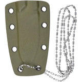 QSP Neckmuk Neck Knife QS125C - Compact Outdoor Neck Knife With Lanyard Hole Kydex Sheath by QSP Knife
