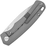 QSP Puffin Framelock Knife - Premium Titanium Handle With 3 Inch Satin S35VN Blade For EDC Enthusiasts by QSP Knife
