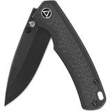 QSP Puffin Framelock Titanium Knife S35VN Blade With Carbon Fiber Inlay For EDC Reliability by QSP Knife