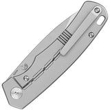 QSP Puffin Framelock Titanium Knife QS127F1 For EDC Enthusiasts 3In S35VN Satin Blade by QSP Knife