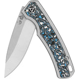 QSP Puffin Framelock Titanium Knife QS127F1 For EDC Enthusiasts 3In S35VN Satin Blade by QSP Knife