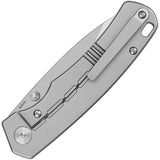 QSP Puffin Framelock Titanium Knife With CPM S35VN Blade And Red White Blue Carbon Fiber Inlay For EDC Enthusiasts by QSP Knife