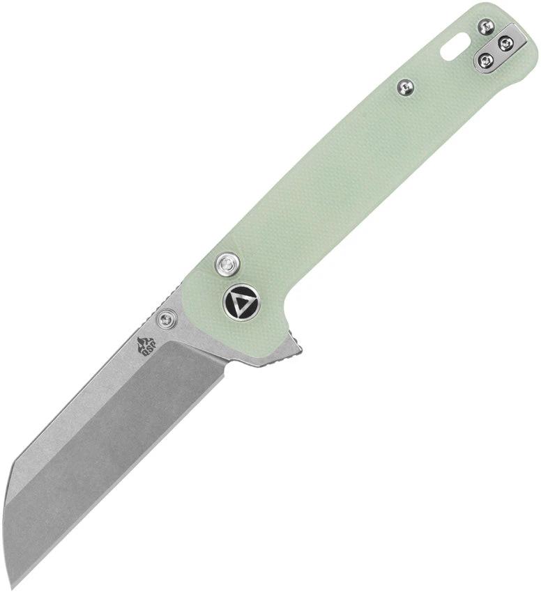 QSP Knife Penguin Button Lock Jade QS130BL-B1 by QSP Knife