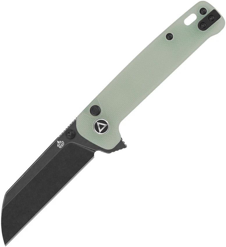 QSP Knife Penguin Button Lock Black Jade QS130BL-B2 by QSP Knife