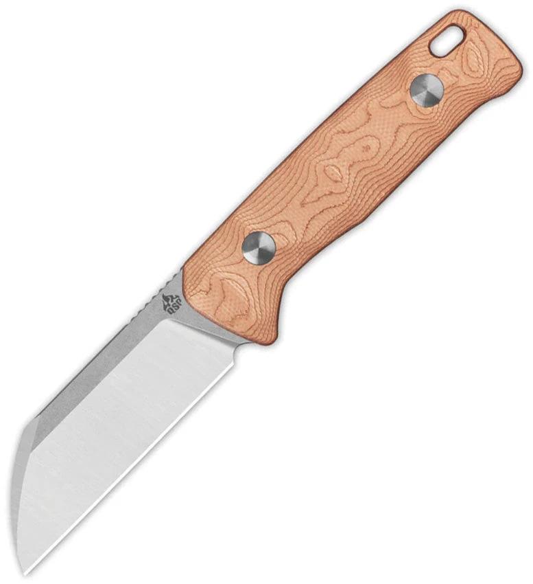 QSP Baby Penguin Fixed Blade Knife 6in EDC Premium Compact Sheepsfoot 14C28N Copper Foil G10 Handle by QSP Knife