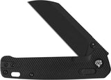 QSP Penguin Glyde Lock Blackout Knife Premium 14C28N Stainless EDC With Secure Lock by QSP Knife